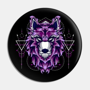 alpha wolf gift Pin