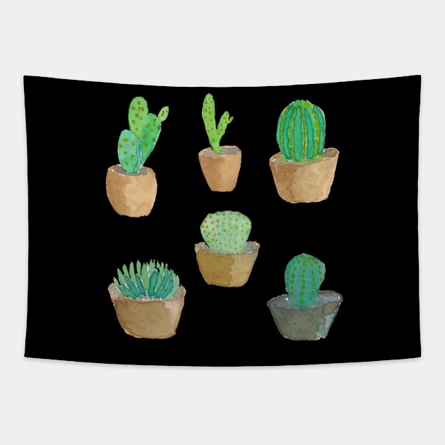 Cactus set Tapestry by PrintAmor