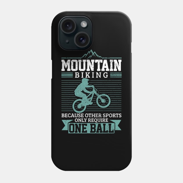 Mountain Bike MTB Downhill Biking Funny Mountain Biker Gift Phone Case by Olegpavlovmmo