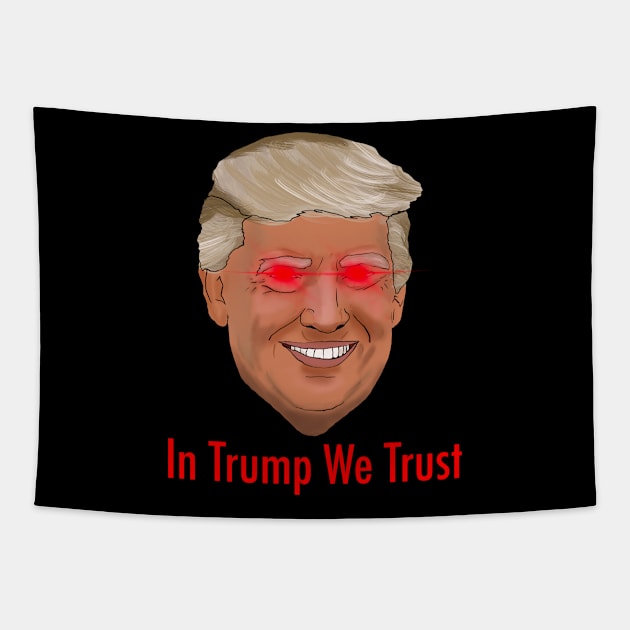 Donald Trump 4th July Tapestry by Jov design