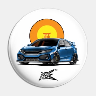 honda civic typeR fk blue Pin