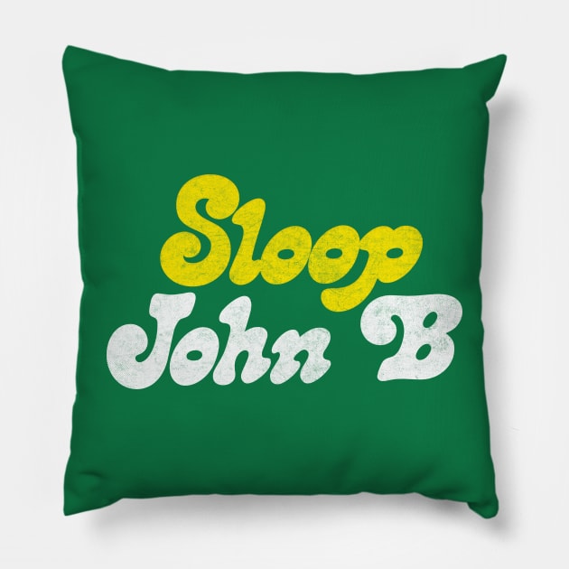 Sloop John B / Original Vintage Style Design Pillow by DankFutura