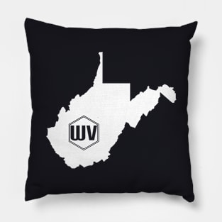 West Virginia Homer (White) Pillow