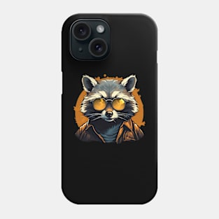 cool raccoon Phone Case
