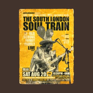 POSTER TOUR - SOUL TRAIN THE SOUTH LONDON 129 T-Shirt
