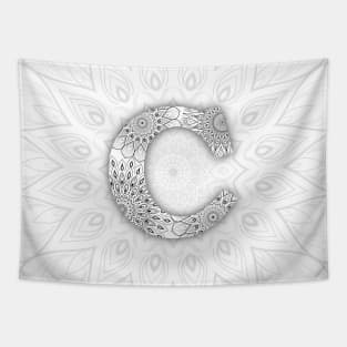 'C' intricate pattern Tapestry