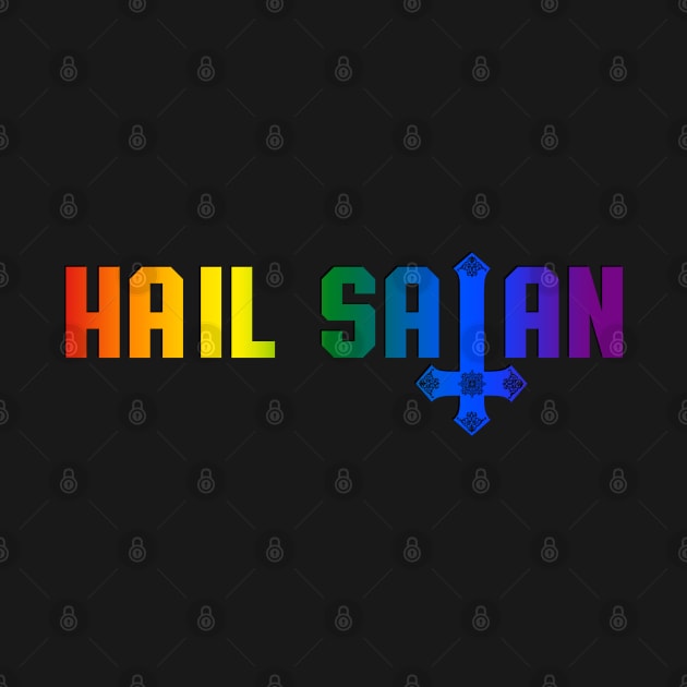 Hail Satan Rainbow | Satanic Pride LGBTQ by WearSatan