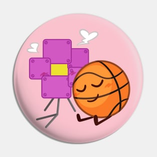 Robot Flower x Basketball Pin