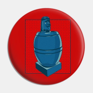 Comic-Style Barrel Man: Filipino Iconic Art Pin