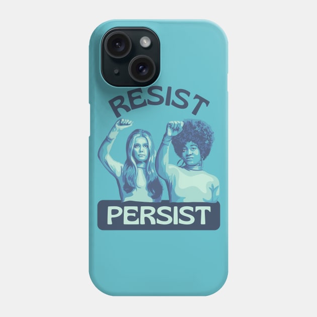 Gloria Steinem and Angela Davis Portrait Phone Case by Slightly Unhinged