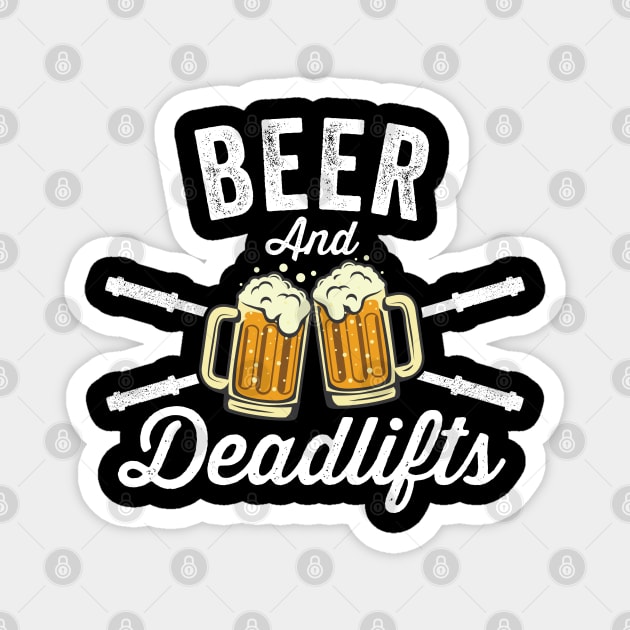 Beer & Deadlifts - Motivational Gym Artwork Magnet by Cult WolfSpirit 