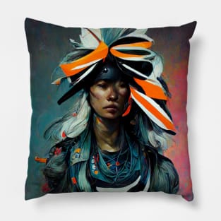 Future Human - 012 - Tribal Elder Pillow
