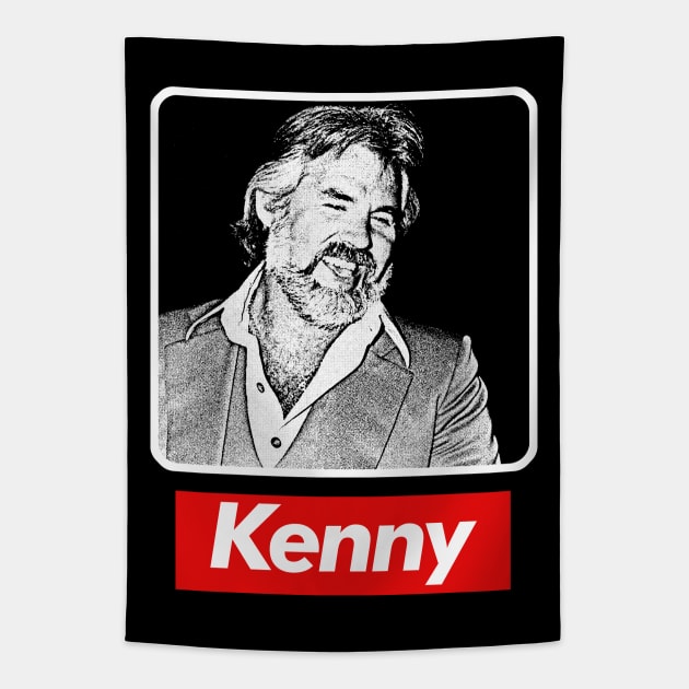 Kenny Rogers / Retro Fan Design Tapestry by DankFutura