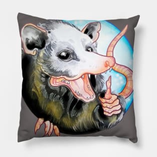 Thumbs up Opossum! Pillow