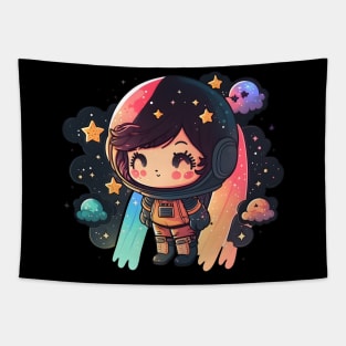 Astronaut - Chibi Girl Tapestry