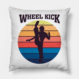 Cool teakwondo mma wheel kick Pillow