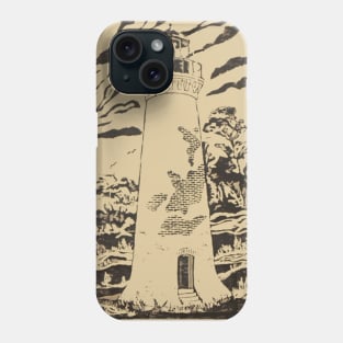 The Lighthouse on Round Island Phone Case