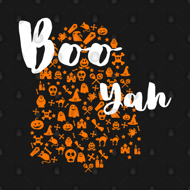 Halloween - Boo Yah - Ghost by Design By Leo