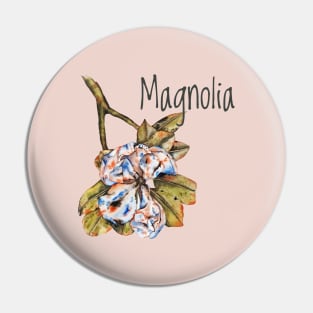 Large white magnolia 2 Pin