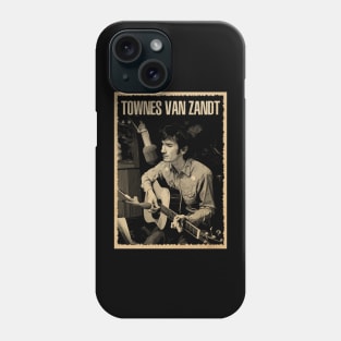 Folk Reverie Townes Van Zandt's Timeless Aura Phone Case