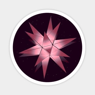 Old pink christmas star Magnet