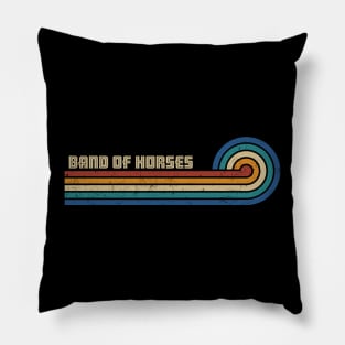 Band of horses - Retro Sunset Pillow