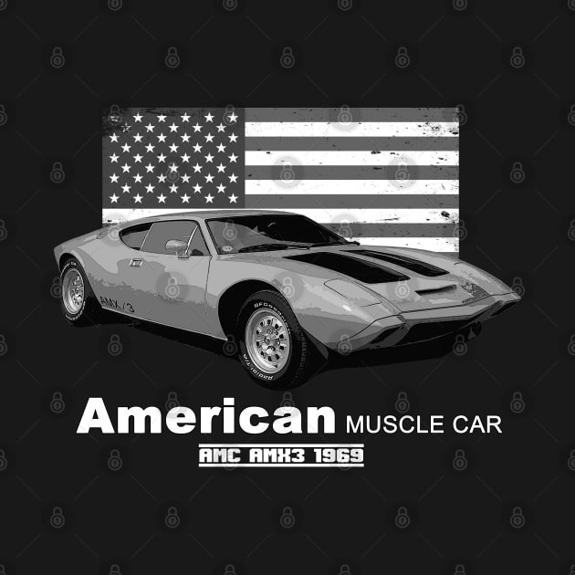 AMX3 American Muscle Car 60s 70s Old is Gold by Jose Luiz Filho