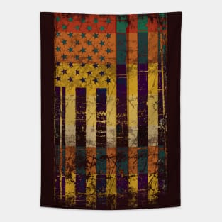 Pop Art American Flag Tapestry