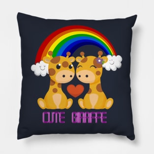 Cute Animal Giraffe Design Pillow