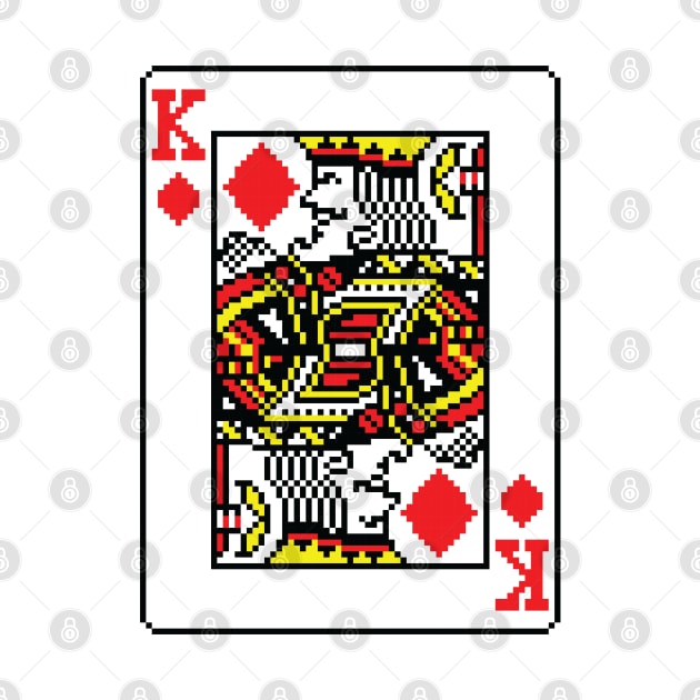 King of Diamonds Pixel Art by inotyler