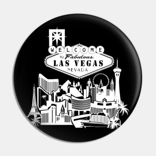 Welcome to Las  Vegas art Pin