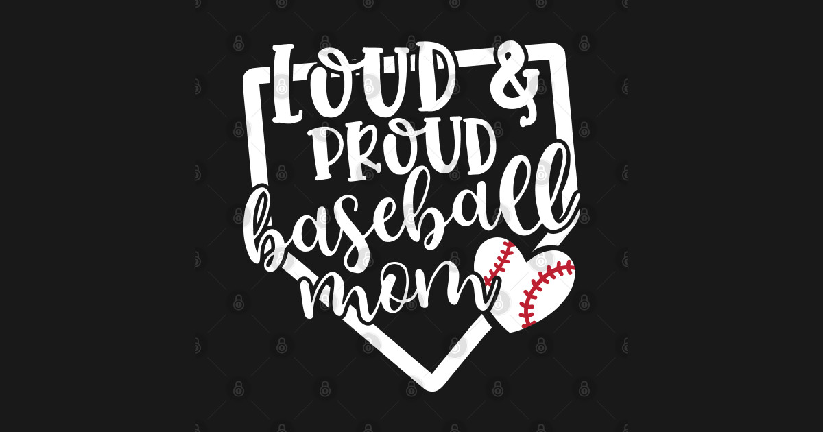 Loud And Proud Baseball Mom Cute - Loud And Proud Baseball Mom - Magnet