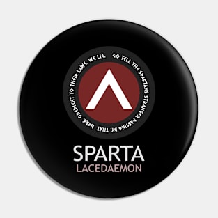 Lacedaemon Ancient Sparta Lambda Symbol Pin