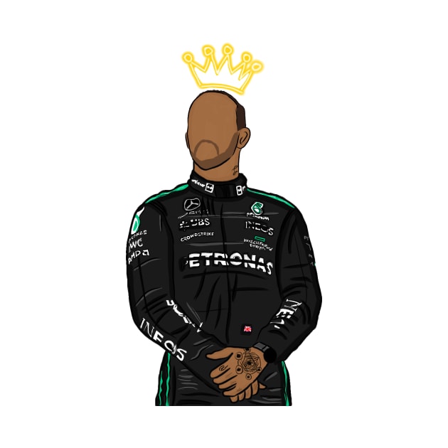 King Lewis Hamilton by artistbarcagirl