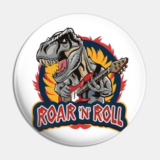 Roar N Roll: T-Rex Takes the Stage Pin