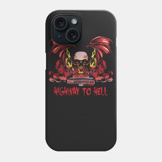 Highway To Hell - Colour Phone Case by HappyLlama