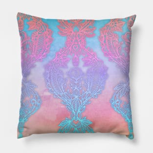 The Ups and Downs of Rainbow Doodles Pillow