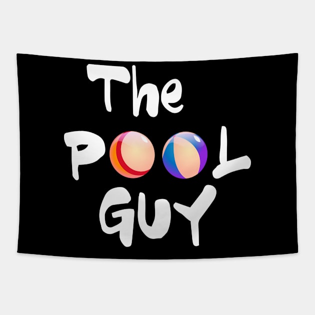 the pool guy swimmer gift swimming Tapestry by Marcekdesign