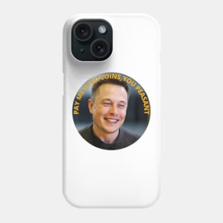 bitcoin elon musk Phone Case