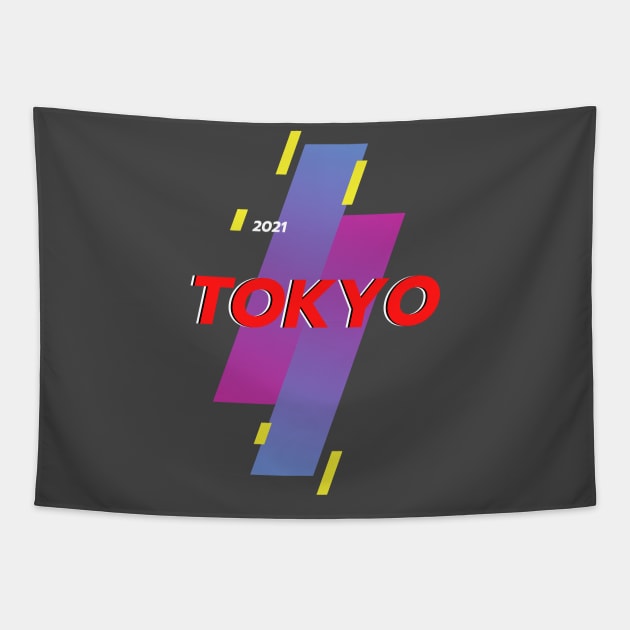 tokyo 2021 Tapestry by GOT A FEELING