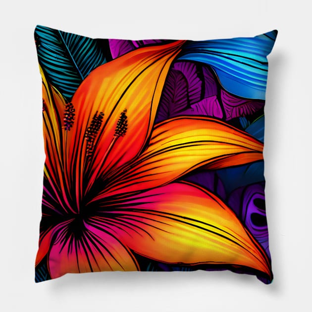 Summer Flowers Pillow by Aeons