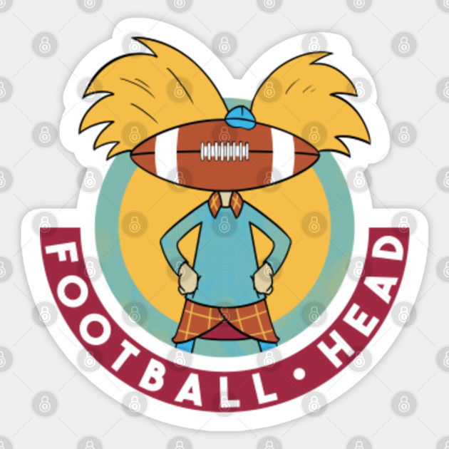Football Head Hey Arnold Sticker Teepublic