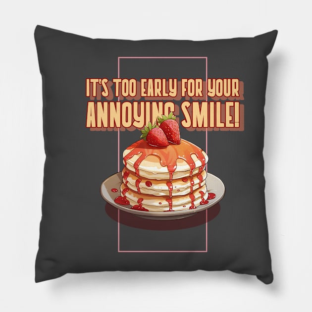 Pancakes at the Diner Pillow by Preston James Designs