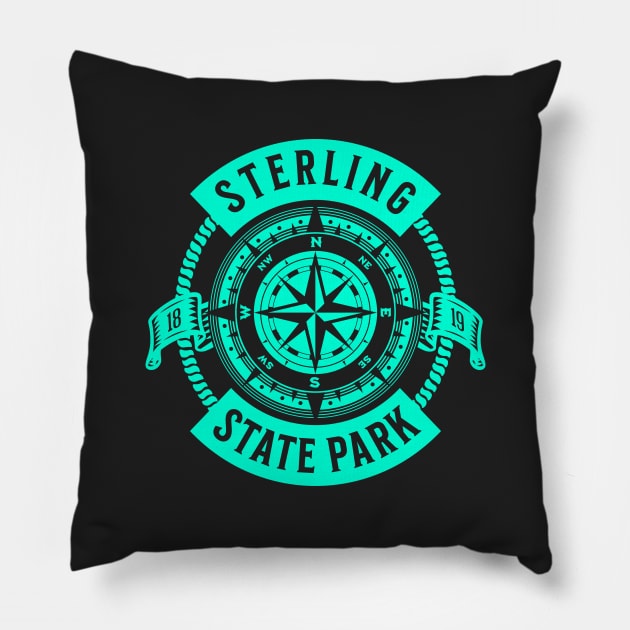 Sterling State Park Michigan Pillow by Uniman