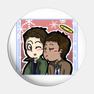 Destiel Winter Pin