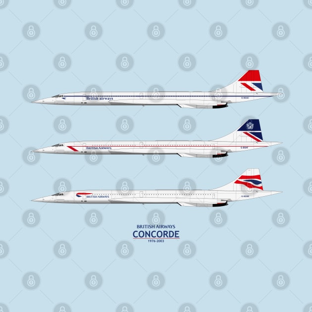 British Airways Concordes 1976 To 2003 by SteveHClark