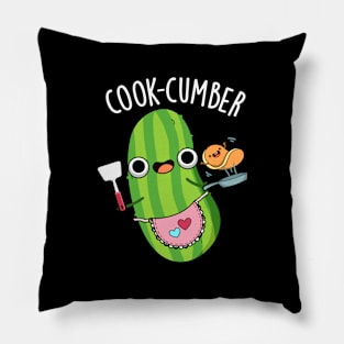 Cook-cumber Funny Cucumber Pun Pillow