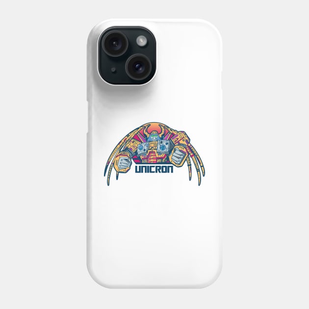 Retro 80s Punk Unicron Phone Case by Chris Nixt