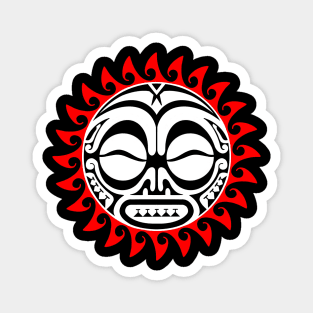 Polynesian sun tattoo Magnet