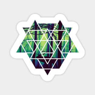 Triangle of Misty Forest Magnet